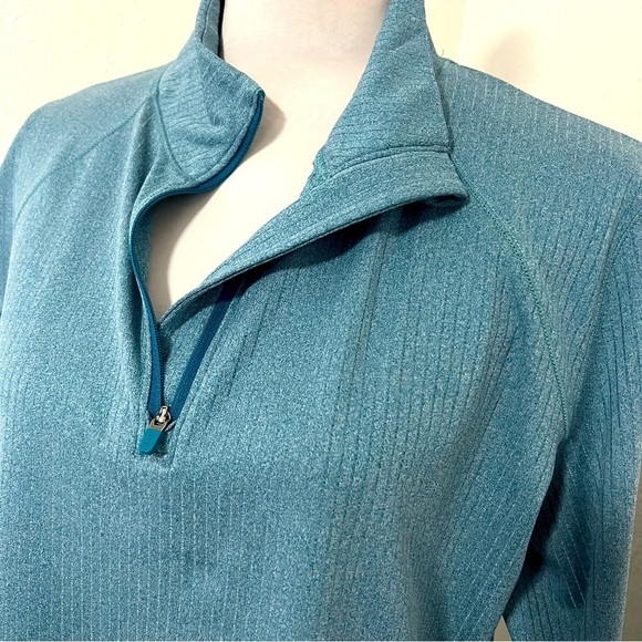 BCG Women Double Knit 1/4 Zip Top NWOT Large Thumbhole Sleeves Moisture Wicking - Picture 2 of 9